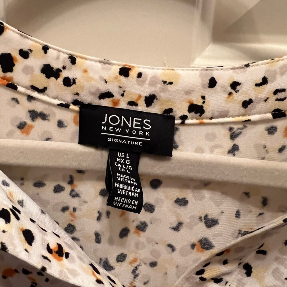 Jones New York Spotted Top, Large - Picture 2 of 8